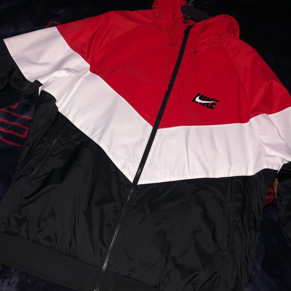 Nike Black/Red/White Windbreaker